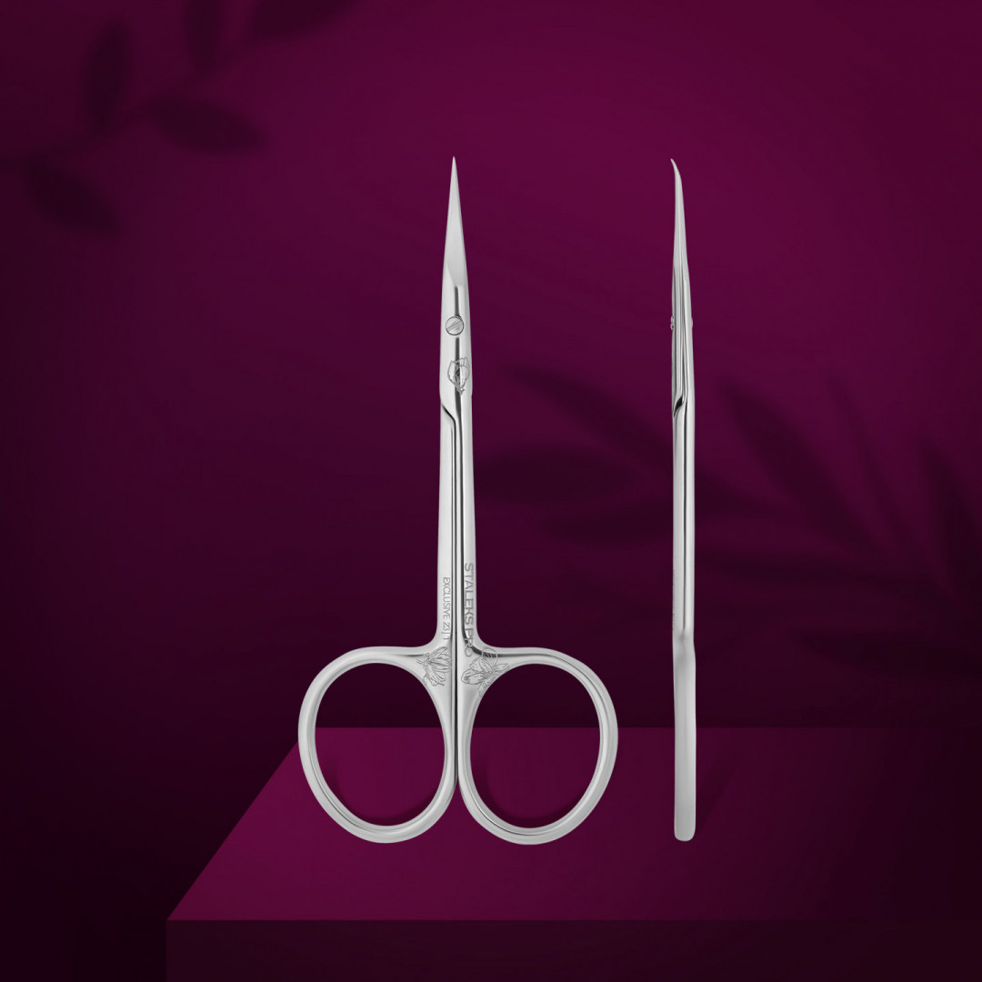 STALEKS PRO EXKLUSIVE SX-23/1 MAGNOLIA Forbici professionali per cuticole con punta a gancio