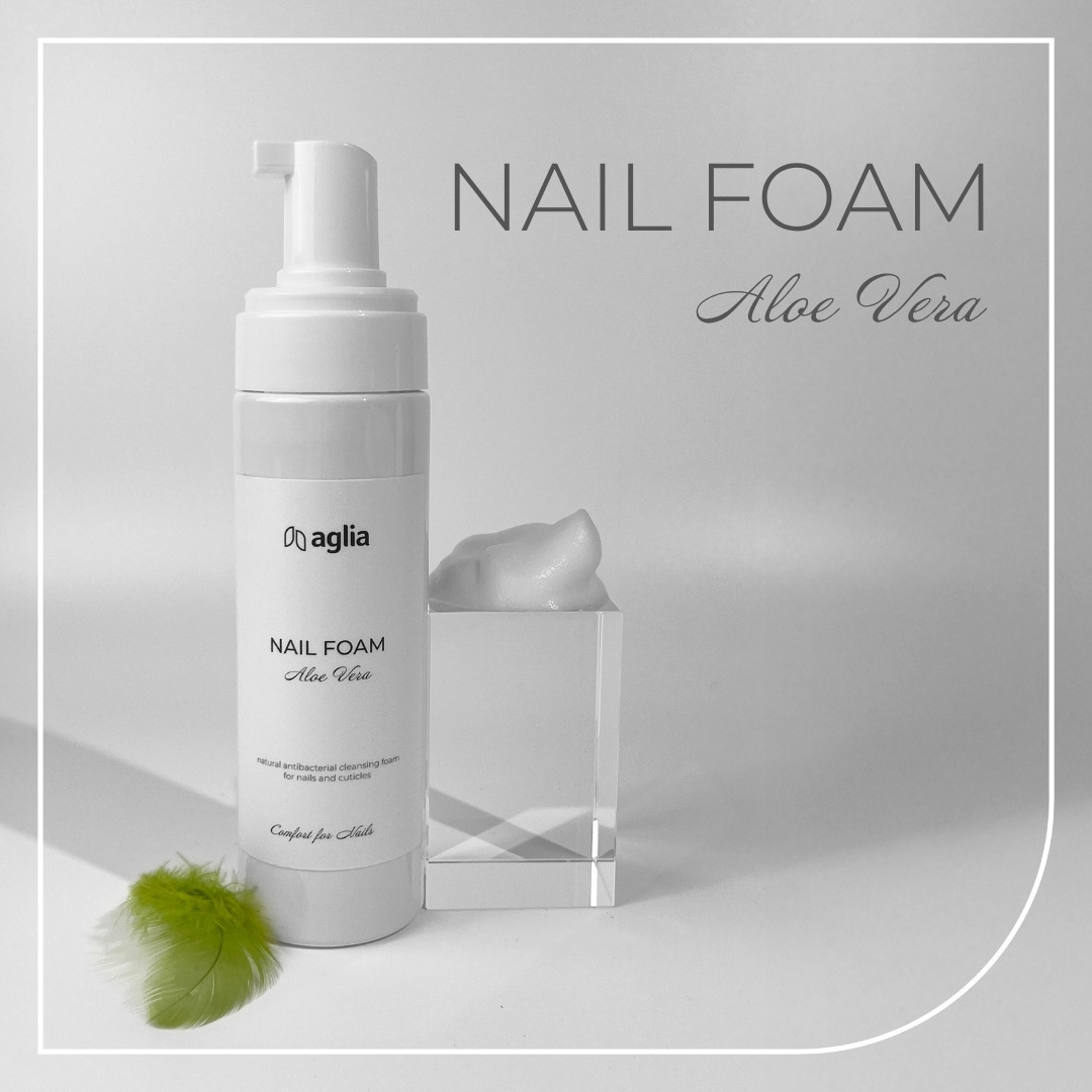 NAIL FOAM Aloe Vera - mousse antibatterica per unghie e cuticole