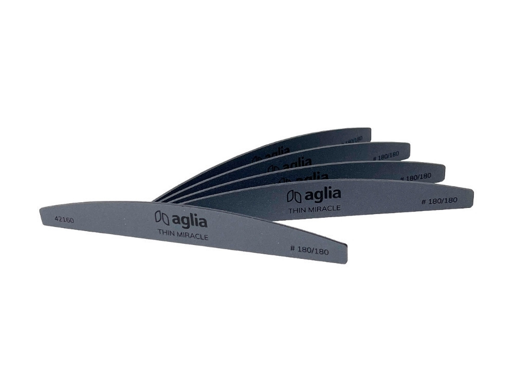 THIN MIRACLE 180/180 - lima sottile per unghie – mezza luna