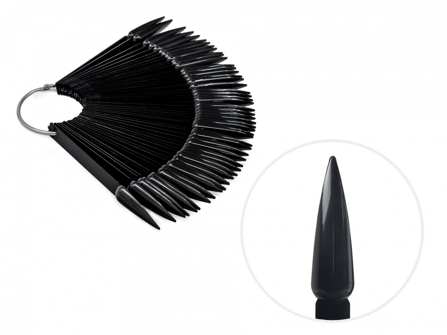 ESPOSITORE A VENTAGLIO STILETTO Black